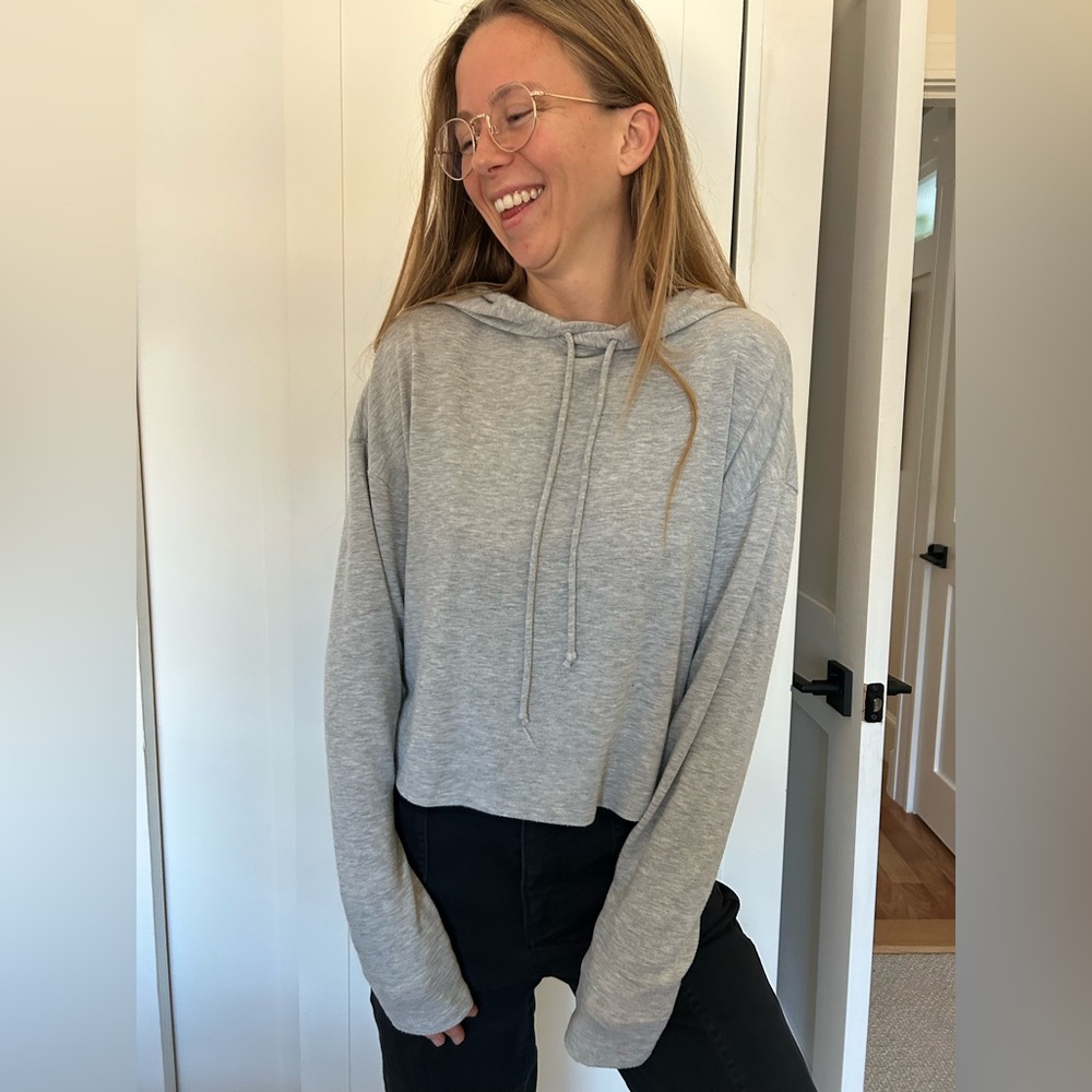 Wilfred Light Gray Hoodie Sweatshirt